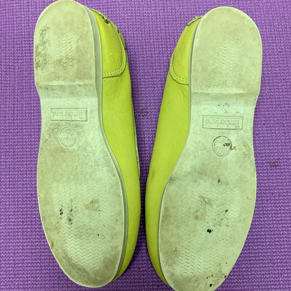 Timberland Men’s 2 Eye Key Lime Green Boat Shoes - Picture 6 of 7